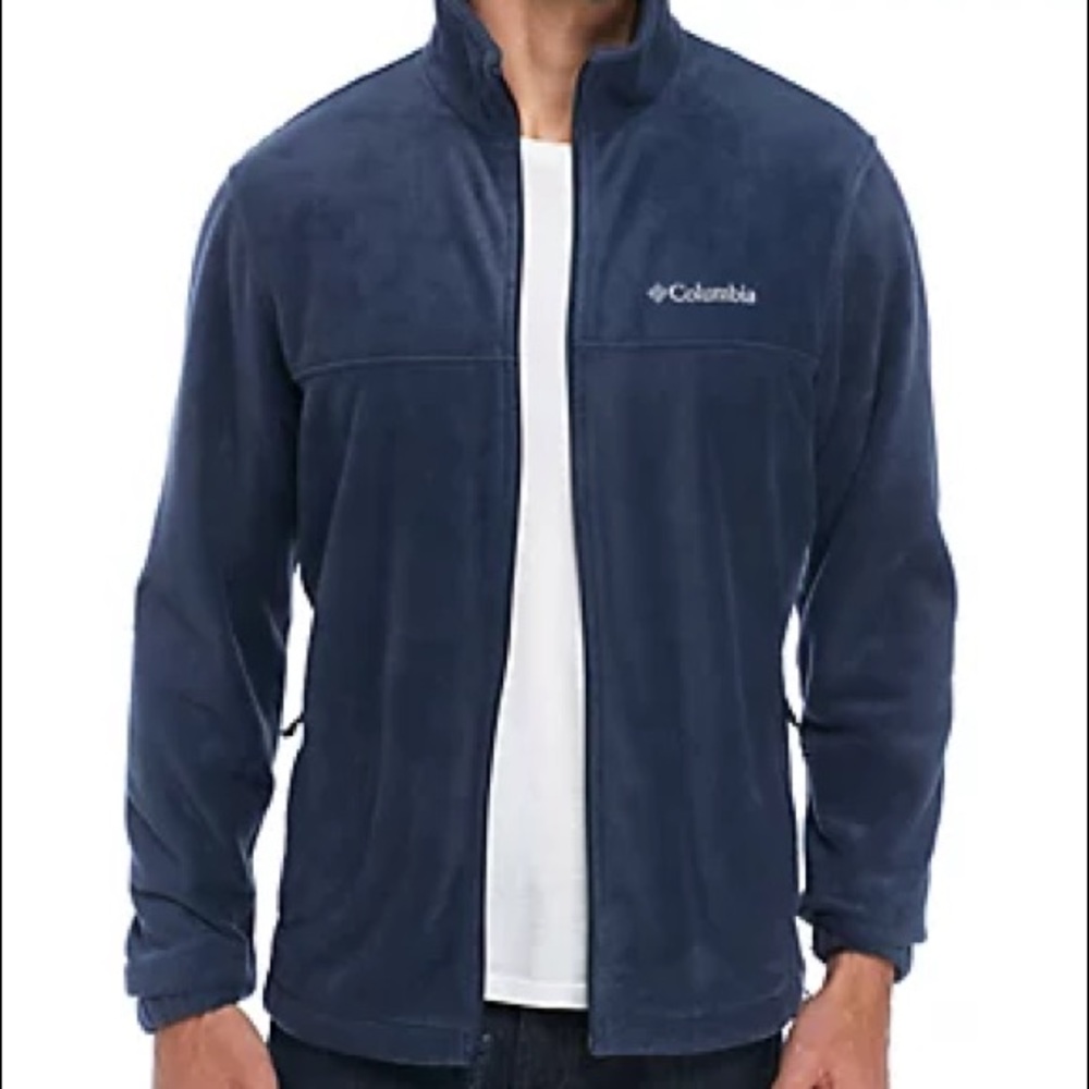 Columbia Fleece Full Zip Navy Jacket